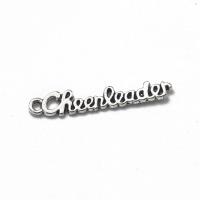 Zinc Alloy Pendants Alphabet Letter antique silver color plated DIY nickel lead & cadmium free Sold By PC