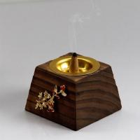 Traditional Ceramic Inserted Burner Incense Seat Wood half handmade for home and office & durable Sold By PC