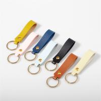 Key Chain, PU, med Jern, Unisex, flere farver til valg, 85*16mm,25mm, Solgt af PC