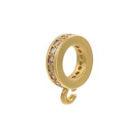 Ottone Bail perline, placcato, Micro spianare cubic zirconia, nessuno, 10.50x8mm, Venduto da PC