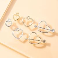 Zinc Alloy Heart Pendants plated DIY  nickel lead & cadmium free Sold By Bag