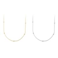 Brass Necklace Chain plated fashion jewelry & DIY 3mm Length 17.8 Inch Sold By Bag