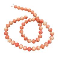 Syntetiske koral perler, Syntetisk Coral, Runde, du kan DIY, flere farver til valg, 7mm, Solgt Per Ca. 38 cm Strand