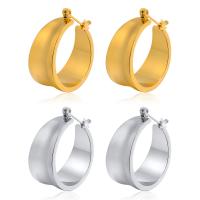 Stainless Steel Lever Terug Earring, 304 roestvrij staal, mode sieraden & voor vrouw, meer kleuren voor de keuze, 10.50x22.50mm, Verkocht door pair