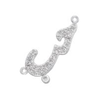 Cubic Zirconia Micro Pave Brass Connector plated micro pave cubic zirconia Sold By PC