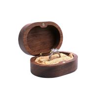 Pár Ring Box, Hordozható & Dustproof, barna, 70x50x32mm, Által értékesített PC