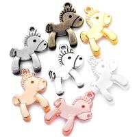 Zink Alloy Animal Hängen, Häst, plated, DIY, fler färger för val, nickel, bly och kadmium gratis, 22x17mm, Hål:Ca 1.5mm, Säljs av PC