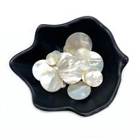 Shell-Cabochons, conchiglia marina, Cerchio piatto, DIY & formato differente per scelta, bianco, Venduto da PC