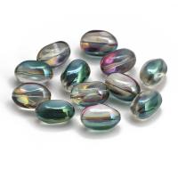 Kristall-Perlen, Kristall, Einbrennlack, DIY, mehrere Farben vorhanden, 12x16mm, ca. 40PCs/Strang, verkauft von Strang