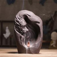 Backflow Incense Burner Purple Clay handmade for home and office & durable Sold By PC