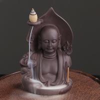 Backflow Incense Burner Purple Clay half handmade for home and office & durable & multifunctional Sold By PC