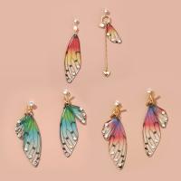 Resin Earring Zinc Alloy with Resin fashion jewelry & for woman & with rhinestone nickel lead & cadmium free Sold By Pair