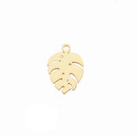 Pendants Jewelry Prás, 304 Cruach dhosmálta, Leaf, unisex, órga, 8.90x12.70mm, Thart 20ríomhairí pearsanta/Mála, Díolta De réir Mála