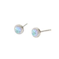 Sterling Silver Jewelry orecchino, 925 sterline d'argento, with Moonstone & turchese & agate, placcato platino, materiali diversi per la scelta & per la donna, nessuno, Venduto da coppia