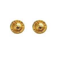 Ottone stallone orecchino, Cerchio, placcato color oro, per la donna, 20x20mm, Venduto da coppia