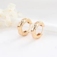 Brass Huggie Hoop Earring gold color plated fashion jewelry & for woman Sold By Pair