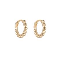 Messing Huggie Hoop Earring, gold plated, verschillende stijlen voor de keuze & voor vrouw, 14x12.50mm, Verkocht door pair