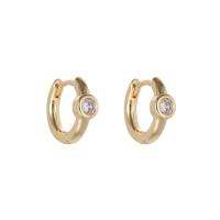 Cúbicos Circonia Pendiente Latón Micro pavimenta, metal, con turquesa, chapado en color dorado, diferentes estilos para la opción & micro arcilla de zirconia cúbica & para mujer, Vendido por Par