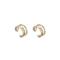 Brass Finger Ring gold color plated Adjustable & for woman Sold By PC