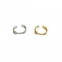 Messing Cuff fingerring, forgyldt, Justerbar & for kvinde, flere farver til valg, Hole:Ca. 1mm, Solgt af PC