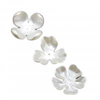 Pérolas de plástico ABS Acessórios para Cabelo Achados DIY, Flor, Vario tipos a sua escolha, branco, 100PCs/Bag, vendido por Bag