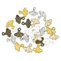 Zinc Alloy Leaf Pendants Ginkgo Leaf plated DIY nickel lead & cadmium free Sold By PC