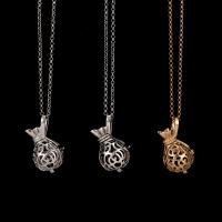 Snámh Locket muince, Prás, Moneybag, plátáilte, do bhean & log, dathanna níos mó le haghaidh rogha, nicil, luaidhe & caidmiam saor in aisce, 20-30mm, Fad Thart 38 cm, Díolta De réir PC