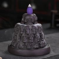 Backflow Incense Burner Purple Clay handmade for home and office & durable Sold By PC