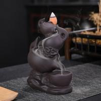 Backflow Incense Burner Purple Clay handmade for home and office & durable Sold By PC