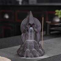 Backflow Incense Burner Purple Clay handmade for home and office & durable Sold By PC