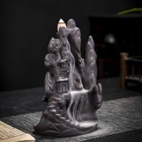 Backflow Incense Burner Purple Clay handmade for home and office & durable Sold By PC