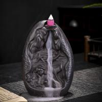 Backflow Incense Burner Purple Clay handmade for home and office & durable & multifunctional Sold By PC