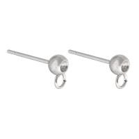 Affisso per orecchino in acciaio inossidabile, 304 acciaio inox, gioielli di moda & DIY, colore originale, 4*7mm,0.8mm, Venduto da PC