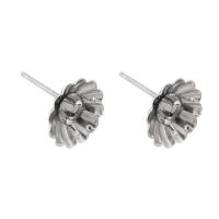 Edelstahl Ohrring Stecker, 304 Edelstahl, Modeschmuck & DIY, originale Farbe, 10*10mm,0.8mm, verkauft von PC