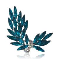 Rhinestone Brooch Zinc Alloy plated fashion jewelry & for woman & with rhinestone nickel lead & cadmium free Sold By PC