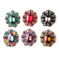 Rhinestone Brooch Zinc Alloy Flower gold color plated fashion jewelry & for woman & with rhinestone nickel lead & cadmium free Sold By PC