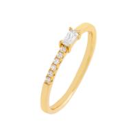 Kubieke Circonia Micro Pave Brass Ring, Messing, gold plated, micro pave zirconia & voor vrouw, meer kleuren voor de keuze, Verkocht door PC