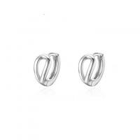 925 argento sterlina Huggie Orecchino ad anello, placcato, per la donna, nessuno, 11x5mm, Venduto da coppia