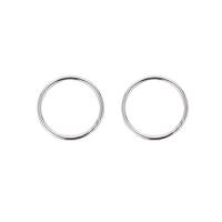 Sinc Alloy Huggie Hoop Earring, plátáilte, jewelry faisin & do bhean, dathanna níos mó le haghaidh rogha, 13mm, Díolta De réir Péire