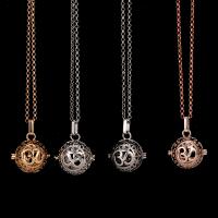 Floating Locket Necklace Brass Round plated for woman & hollow nickel lead & cadmium free 20-30mm Length Approx 38 cm Sold By PC