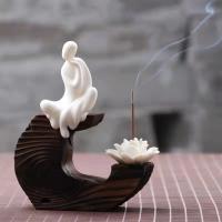 Backflow Incense Burner Porcelain handmade for home and office & durable & multifunctional Sold By PC