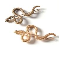 Hair Slide Zinc Alloy Snake plated fashion jewelry & for woman nickel lead & cadmium free 65mm Sold By PC