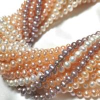 Runde ferskvandskulturperle Beads, Ferskvandsperle, du kan DIY, flere farver til valg, 6-7mm, Solgt Per Ca. 14.96 inch Strand