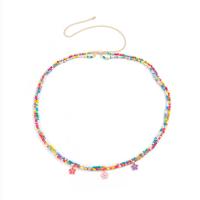 Trendy riemen, Zinc Alloy, met Seedbead, Dubbele laag & mode sieraden & voor vrouw & glazuur, multi-gekleurde, nikkel, lood en cadmium vrij, Lengte Ca 26.7 inch, Verkocht door PC