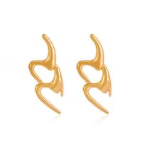 Lo zinco in lega Stud Earring, lega in zinco, placcato, gioielli di moda & per la donna, nessuno, 47x17mm, Venduto da coppia