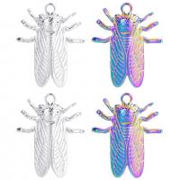 Stainless Steel Pendants 304 Stainless Steel Cicada Vacuum Ion Plating Unisex Sold By PC