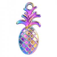 Zinklegering fruit hangers, Zinc Alloy, Ananas, kleurrijke vergulde, uniseks & verschillende stijlen voor de keuze, meer kleuren voor de keuze, nikkel, lood en cadmium vrij, 11x23mm, Lengte Ca 50 cm, Verkocht door PC