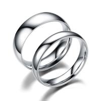 Anelli Coppia Finger, 201 Acciaio inossidabile, gioielli di moda & unisex, argento, 4mm,6mm, Venduto da PC