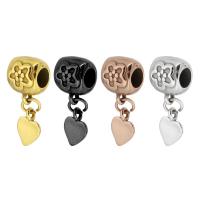 Stainless Steel European Pendants 304 Stainless Steel plated 23mm Approx 4.5mm Sold By PC