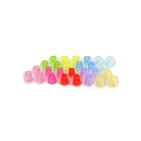 Transparent Acrylic Beads Round DIY Sold By Bag